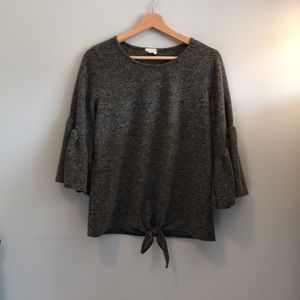 Caution to the Wind cozy bell sleeve top